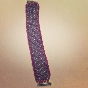 Purple Blue Beaded Bracelet by Capture